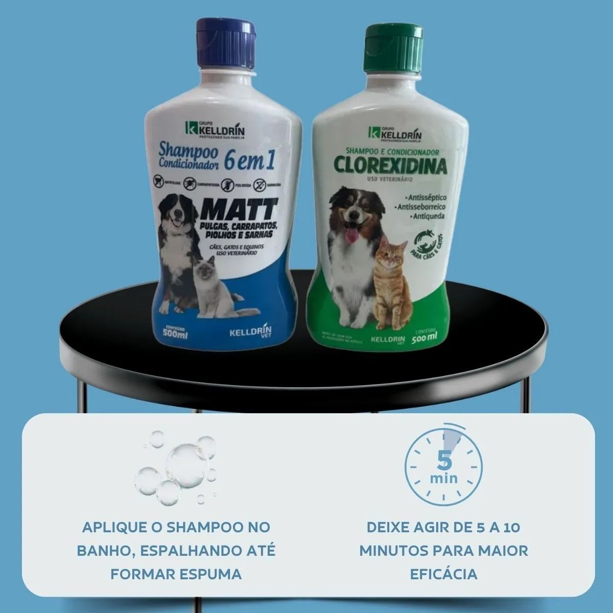 Kit Shampoo E Condicionador Matt Pulgas 6 Em 1 E Clorexidina - Imagem 7