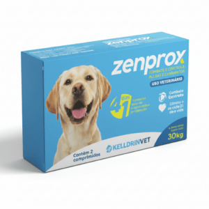 Zenprox 2700mg Cães Grande Porte - Vermifugo 4 em 1 Kelldrin