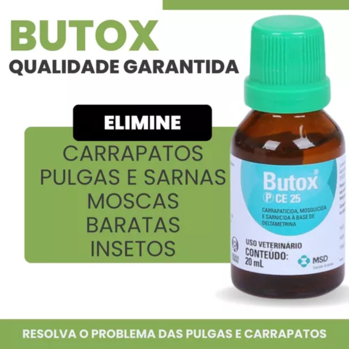Kit 3 Butox Antipulgas Carrapaticida Sarnicida Ambiente 20ml - Imagem 7