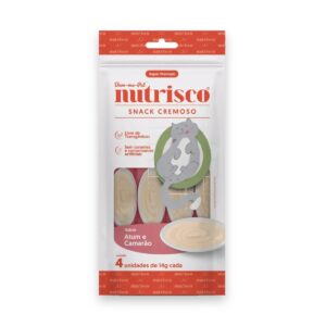 Pack 4 Sachês Snack Cremoso Nutrisco 56g Atum E Caranquejo
