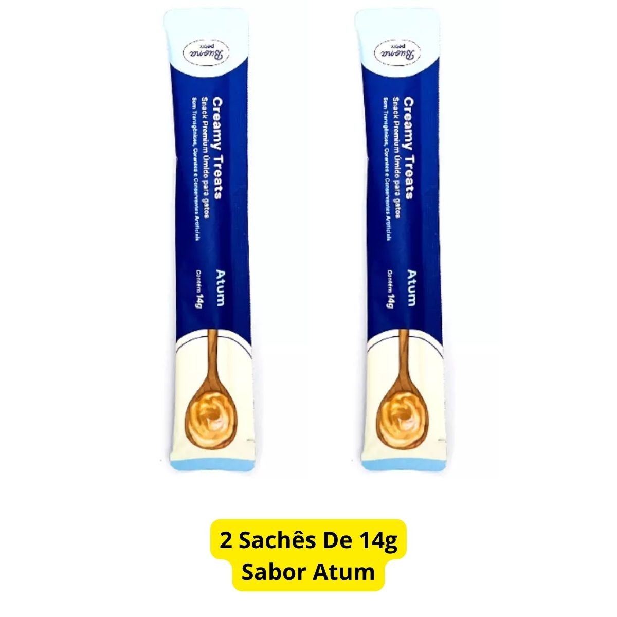 2 Sachês Atum Buona Petix Creamy 14g - Para Gatos - Petix - Imagem 2