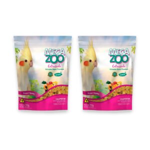 2un Megazoo Extrusada Calopsitas Frutas E Legumes 300g