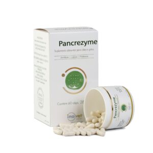 Pancrezyme 60 Capsulas 280mg Suplemento P/ Cão E Gato Inovet