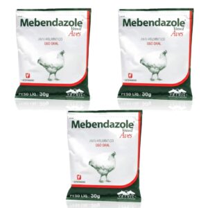 3 Mebendazole Vetnil Aves 30g - Vetnil