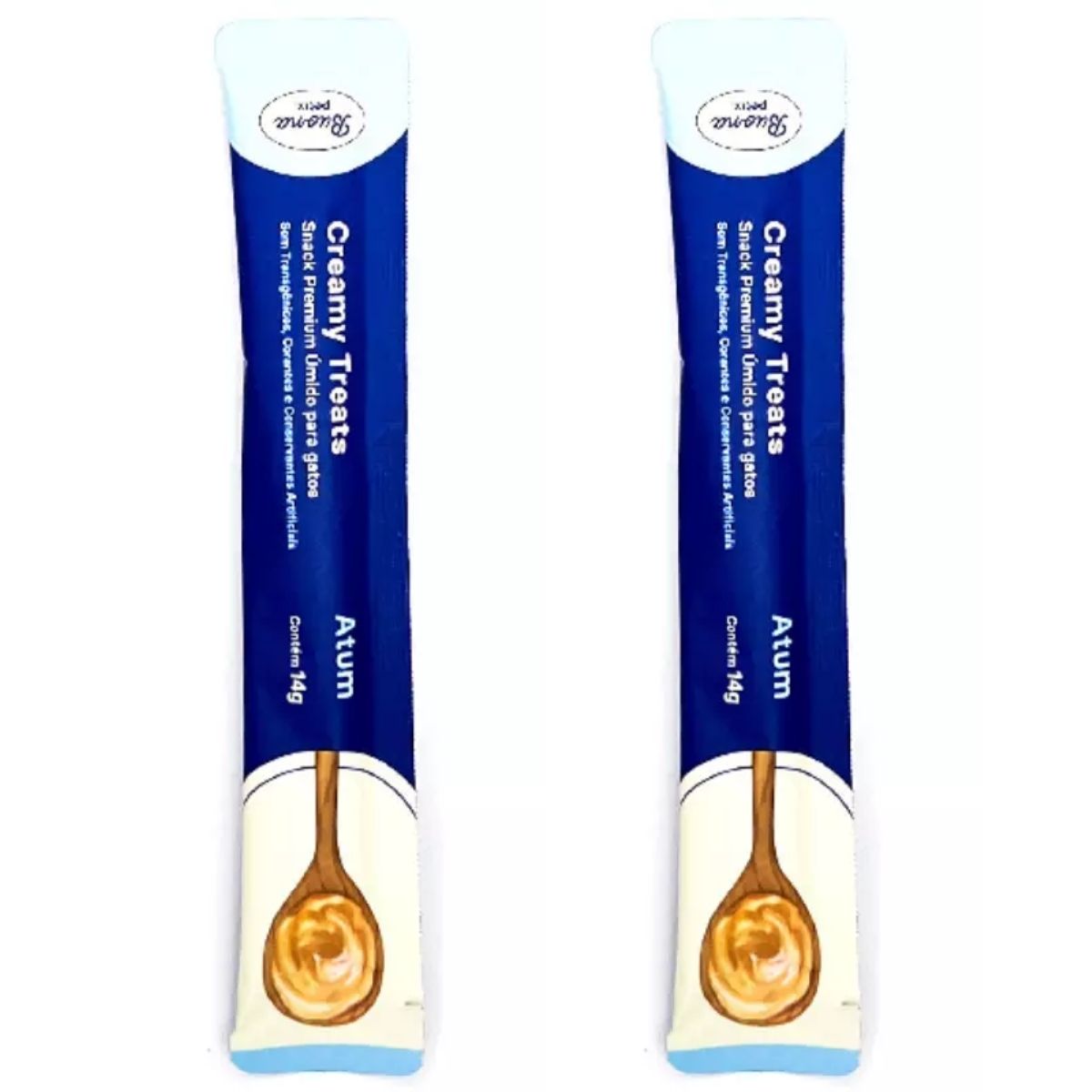 2 Sachês Atum Buona Petix Creamy 14g - Para Gatos - Petix