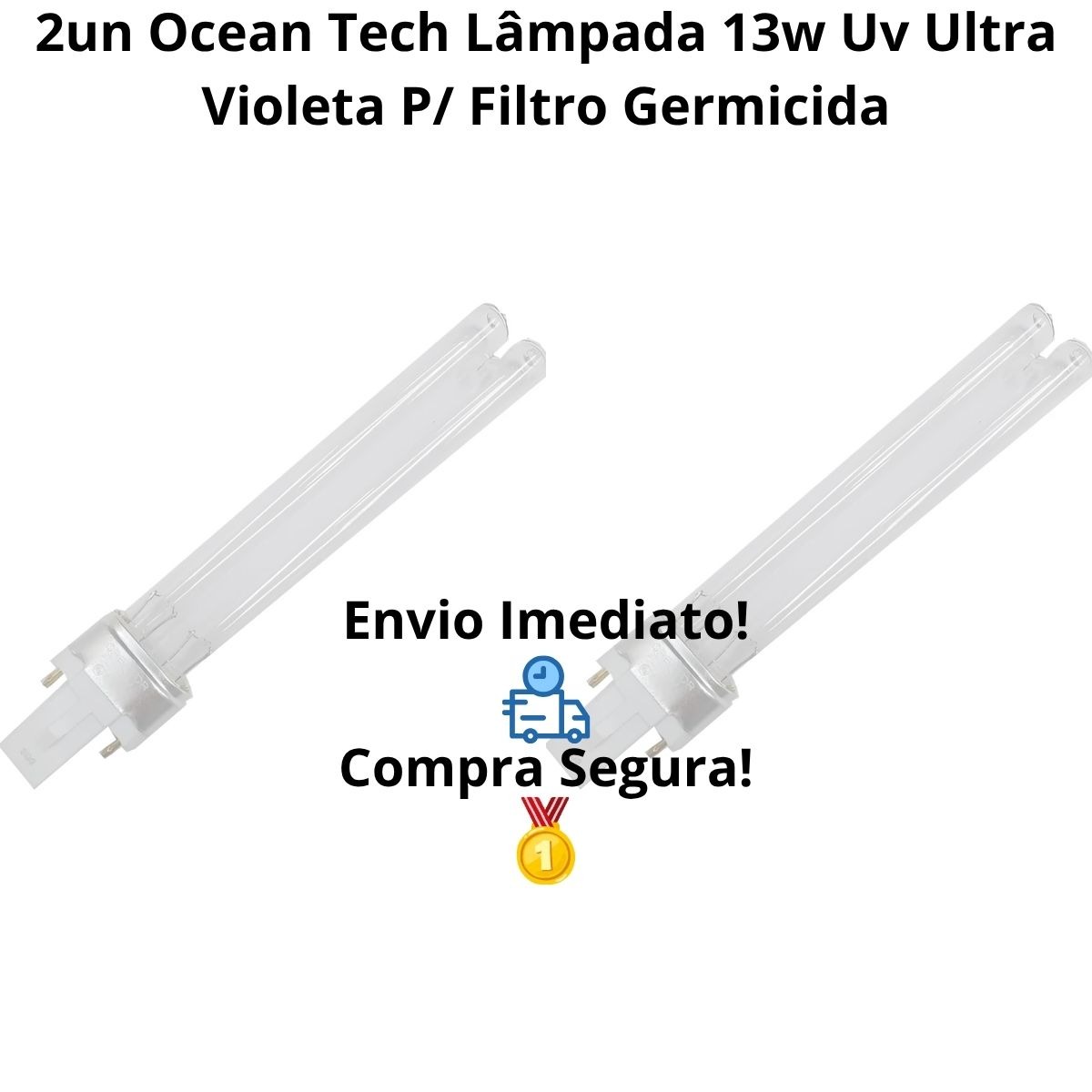 Kit 2 Lampada Uv 13w - Ocean Tech - Imagem 7