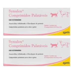 2un Synulox 50mg - Cx Com 10 Comprimidos - Zoetis