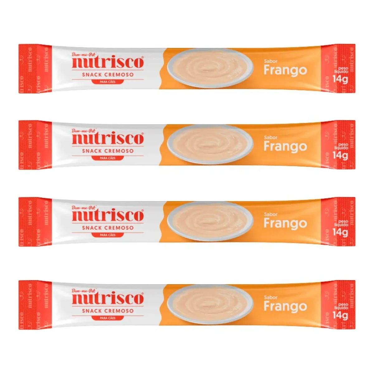 Pack 4 Sachês Snack Cremoso Nutrisco 56g Frango - Para Cães - Imagem 3