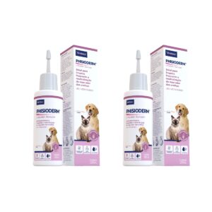 2 Phisioderm Limpador Auricular 100ml P/ Cão E Gato - Virbac