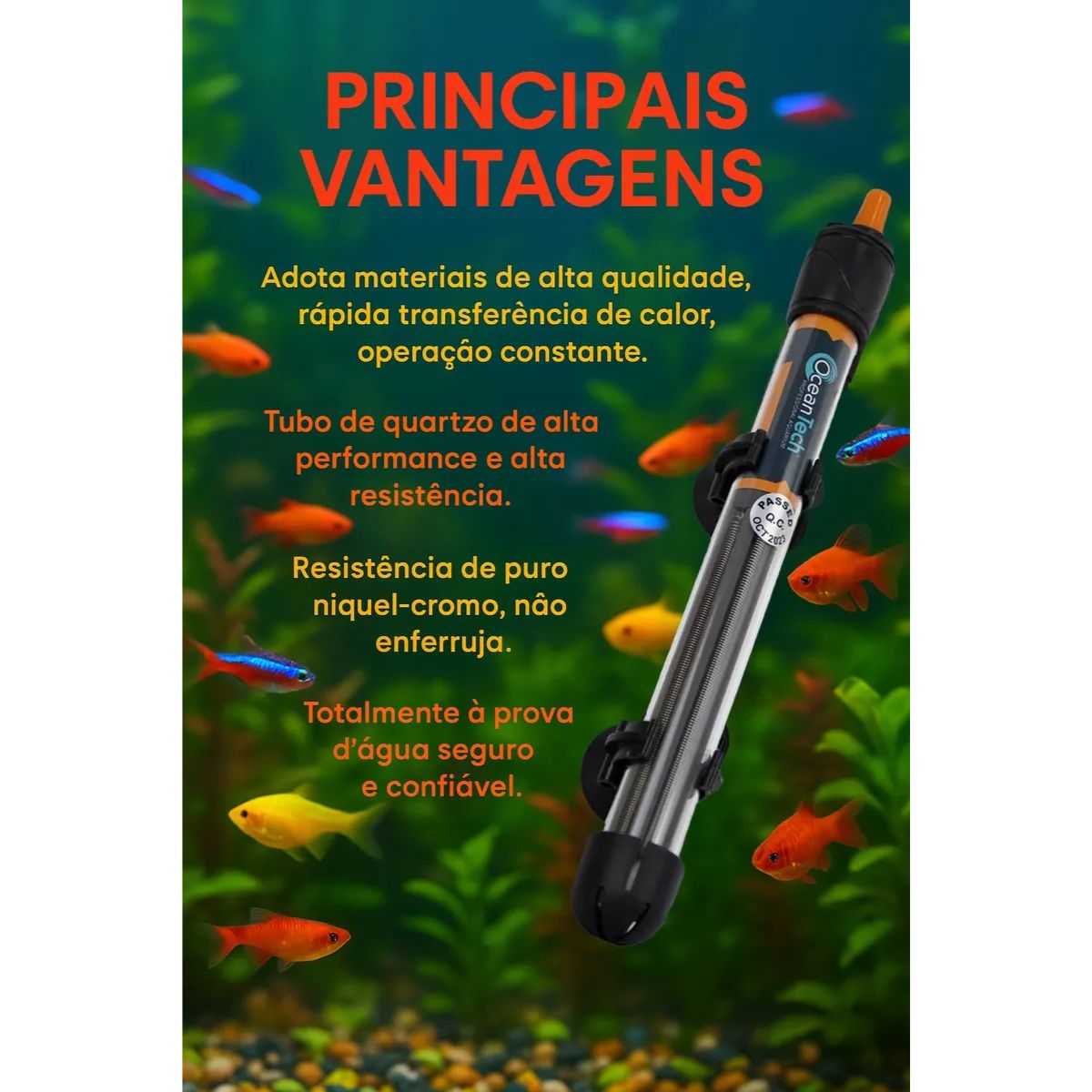 Kit 3 Termostato Oceantech X-6 300w 127v - Ocean Tech - Imagem 7