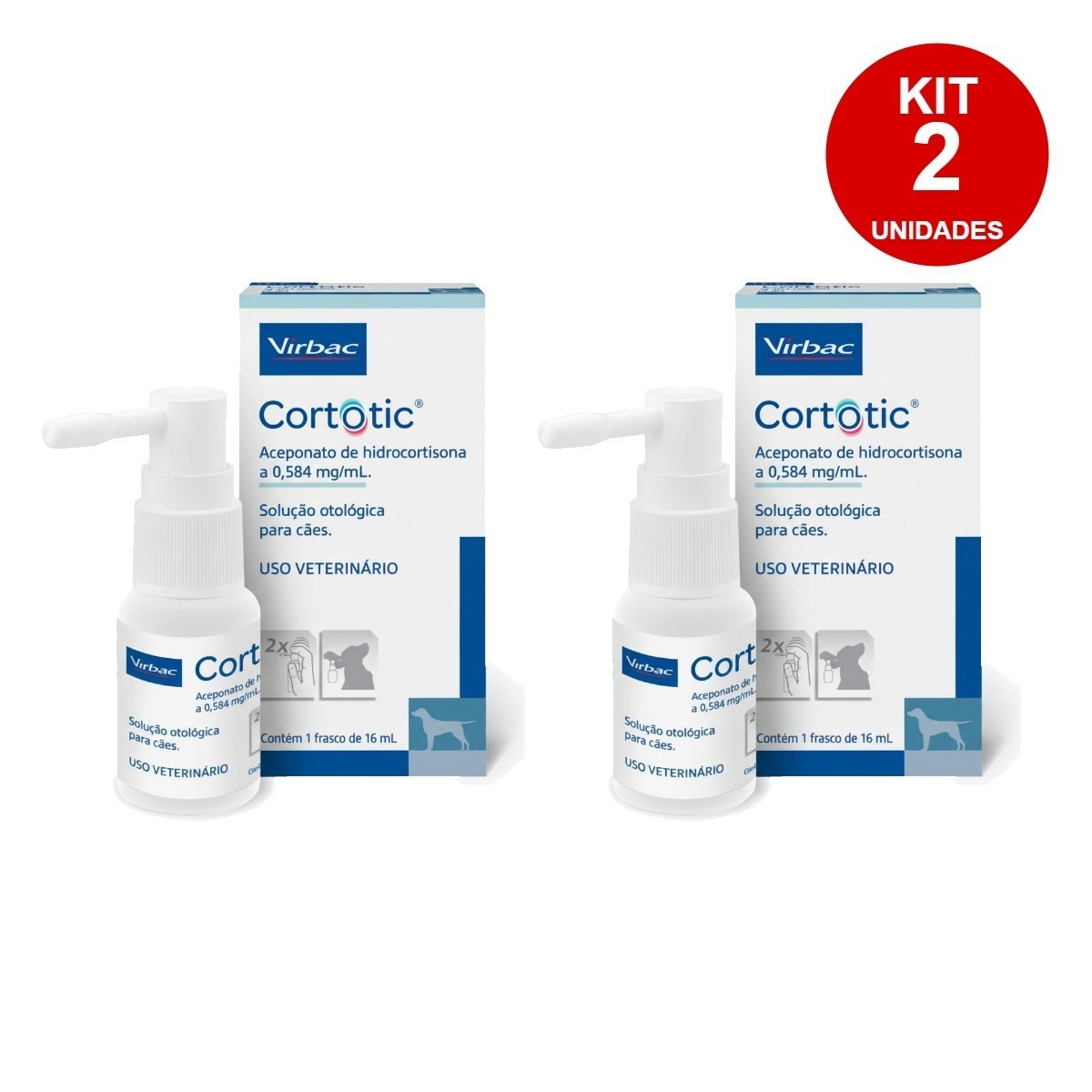 2un Cortotic 16ml - Solução Otológica Para Cães - Virbac - Imagem 2