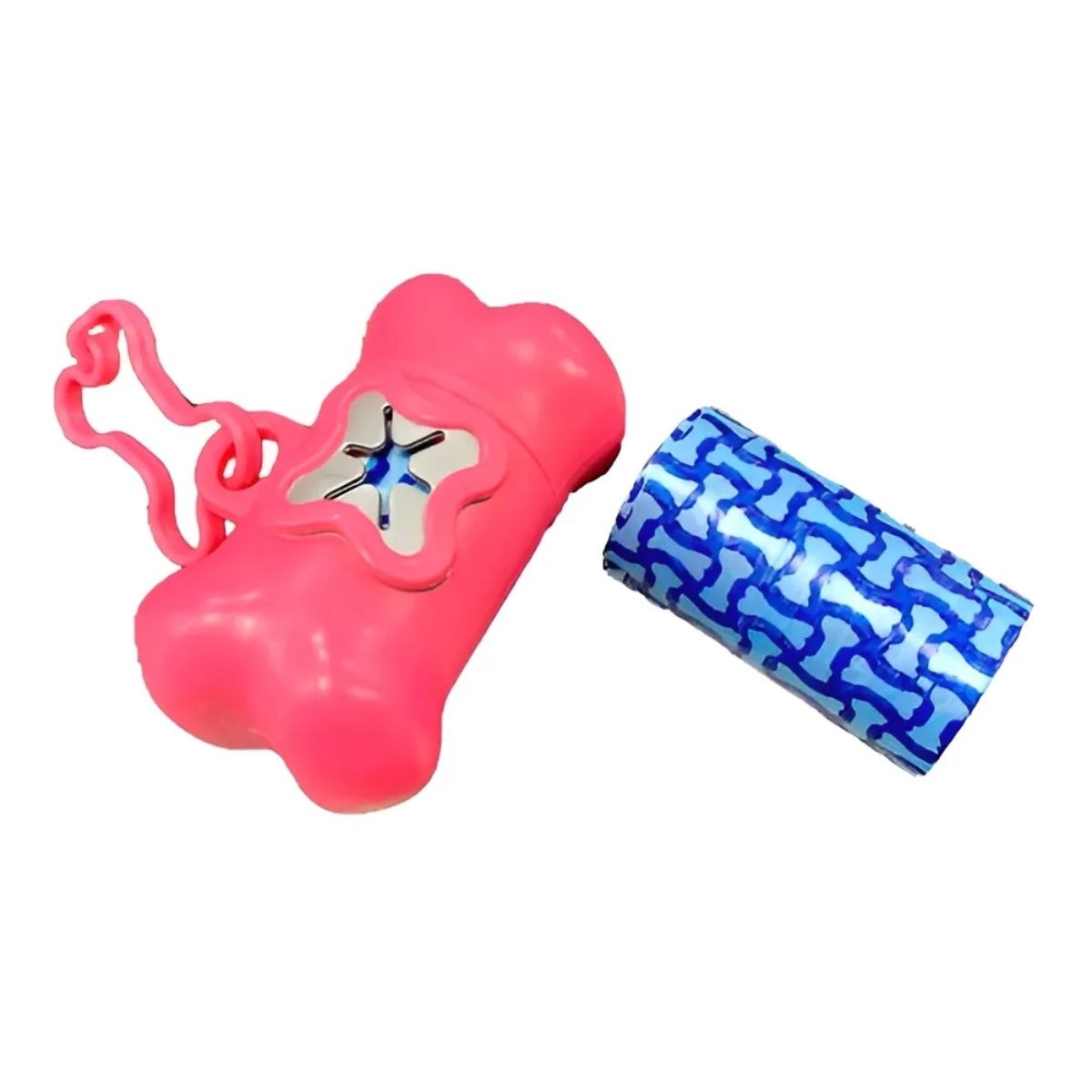 3 Rosa Kit Higiene P/ Coleira Chaveiro + 2 Rolos - Chalesco - Imagem 3