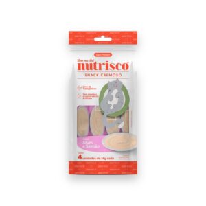 Pack 4 Sachês Snack Cremoso Nutrisco 56g Atum E Salmão