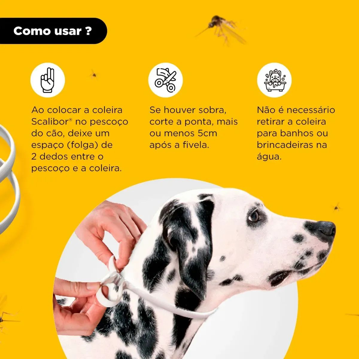 Kit 9 Scalibor Cães Grandes 65cm - MSD - Imagem 6