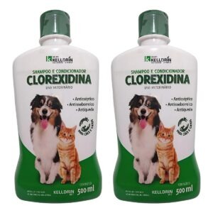 2 Shampoo E Condicionador Clorexidina 500ml - Kelldrin
