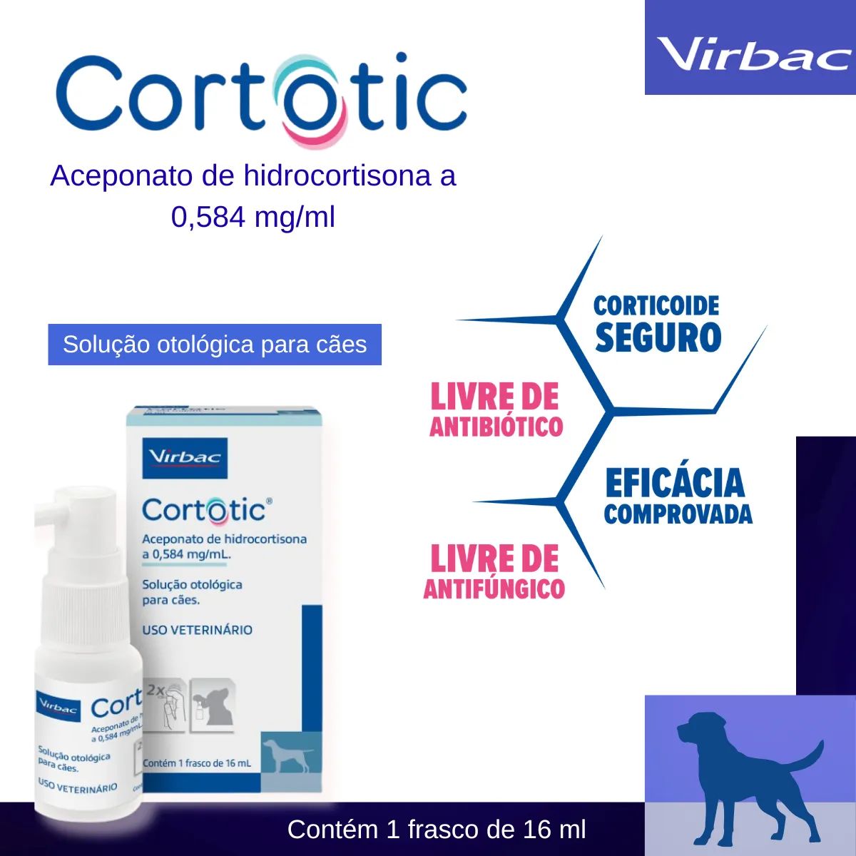 3un Cortotic 16ml - Solução Otológica Para Cães - Virbac - Imagem 7