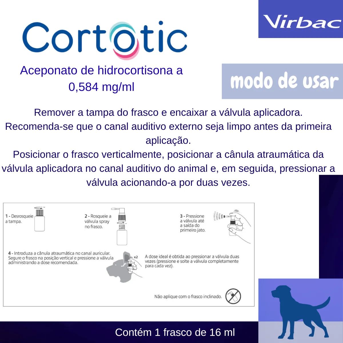 3un Cortotic 16ml - Solução Otológica Para Cães - Virbac - Imagem 9