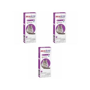 3 Bravecto Transdermal Gatos 500mg - MSD