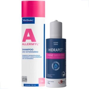 Kit 1 Hidrapet Creme 100g + 1 Shampoo Allermyl 250ml