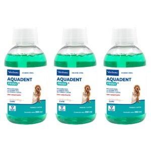 3 Aquadent 250ml Para Cães E Gatos- Virbac