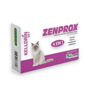 Zenprox Gato 100 mg Vermifugo 4 em 1 - Kelldrin