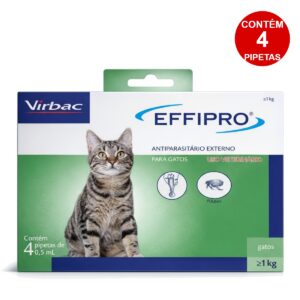 Effipro Virbac Antipulgas Para Gatos- 4 Pipetas 0,5ml