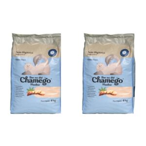 2 Areia Higiênica De Mandioca Chamego 4kg Grãos Finos