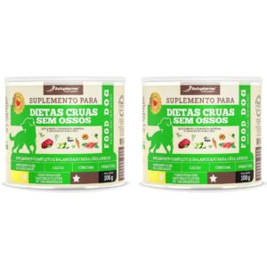 2 Food Dog Dietas Cruas Sem Ossos 100g Suplemento