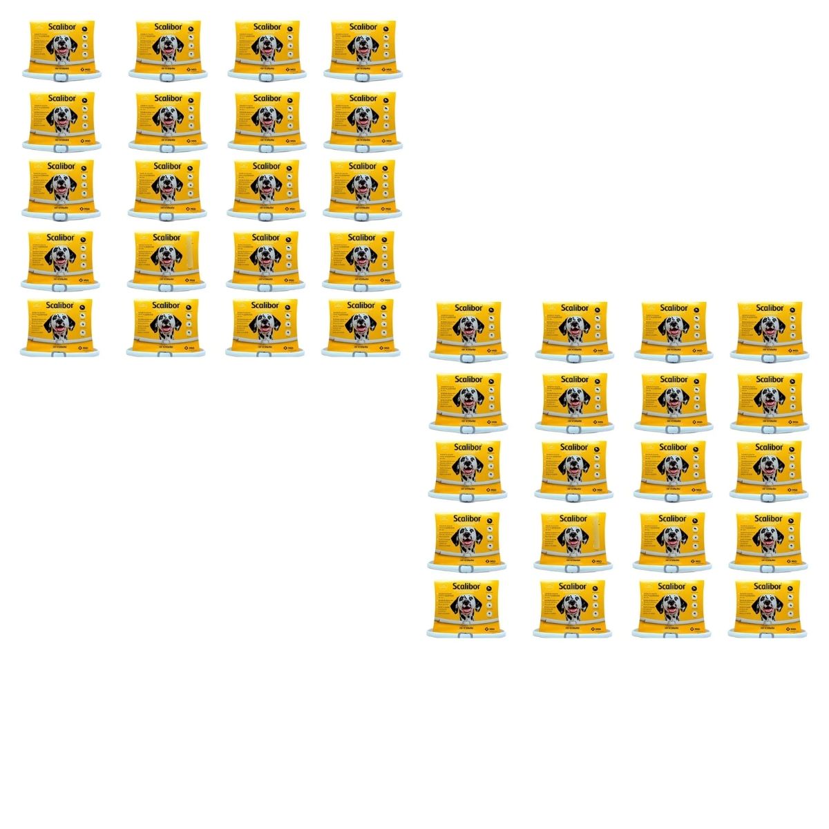 Kit 40 Scalibor Cães Grandes 65cm - MSD