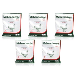 5 Mebendazole Vetnil Aves 30g - Vetnil