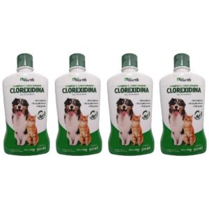 4 Shampoo E Condicionador Clorexidina 500ml - Kelldrin