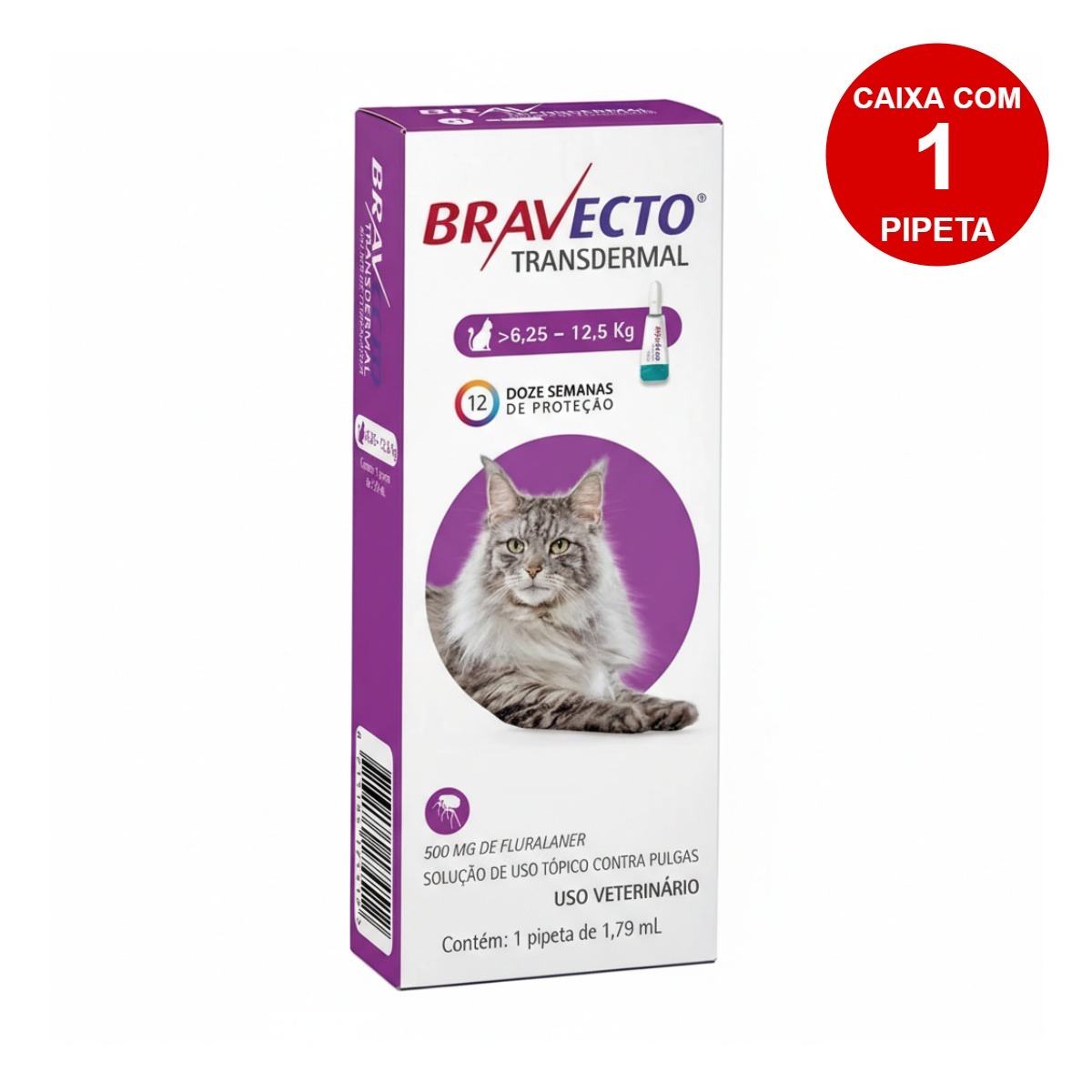 Bravecto Transdermal Gatos 500mg - MSD - Imagem 2