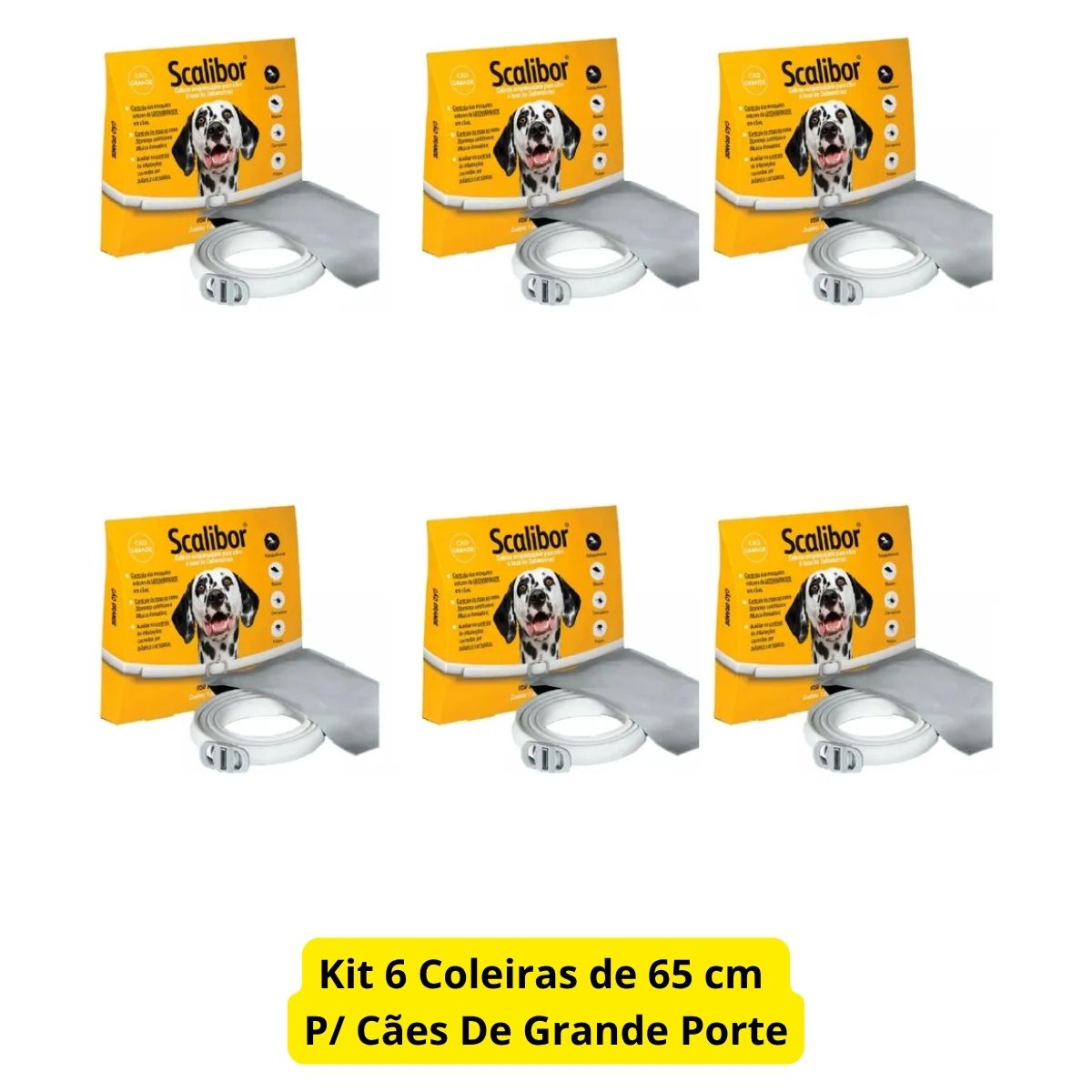 Kit 6 Scalibor Cães Grandes 65cm - MSD - Imagem 2