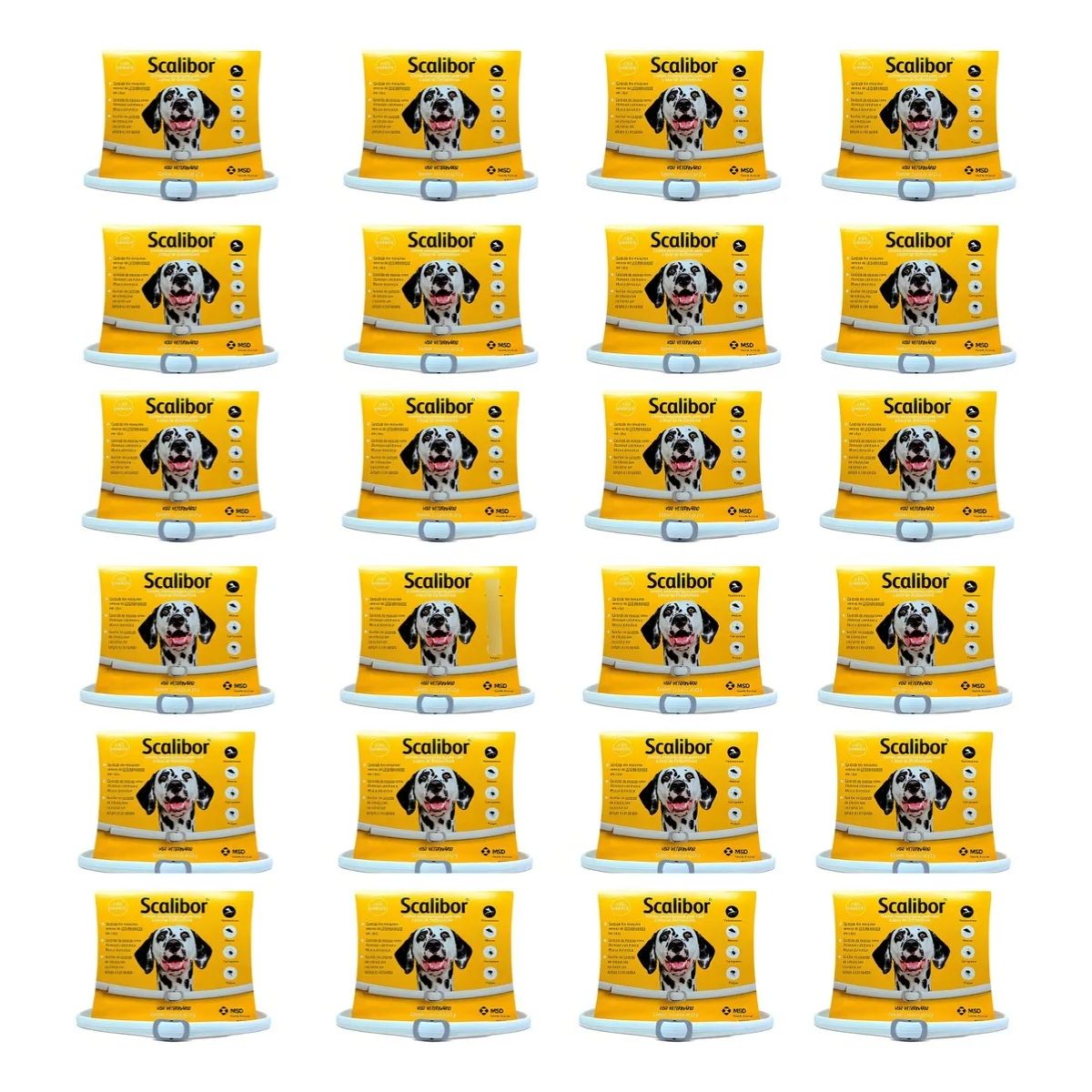 Kit 24 Scalibor Cães Grandes 65cm - MSD