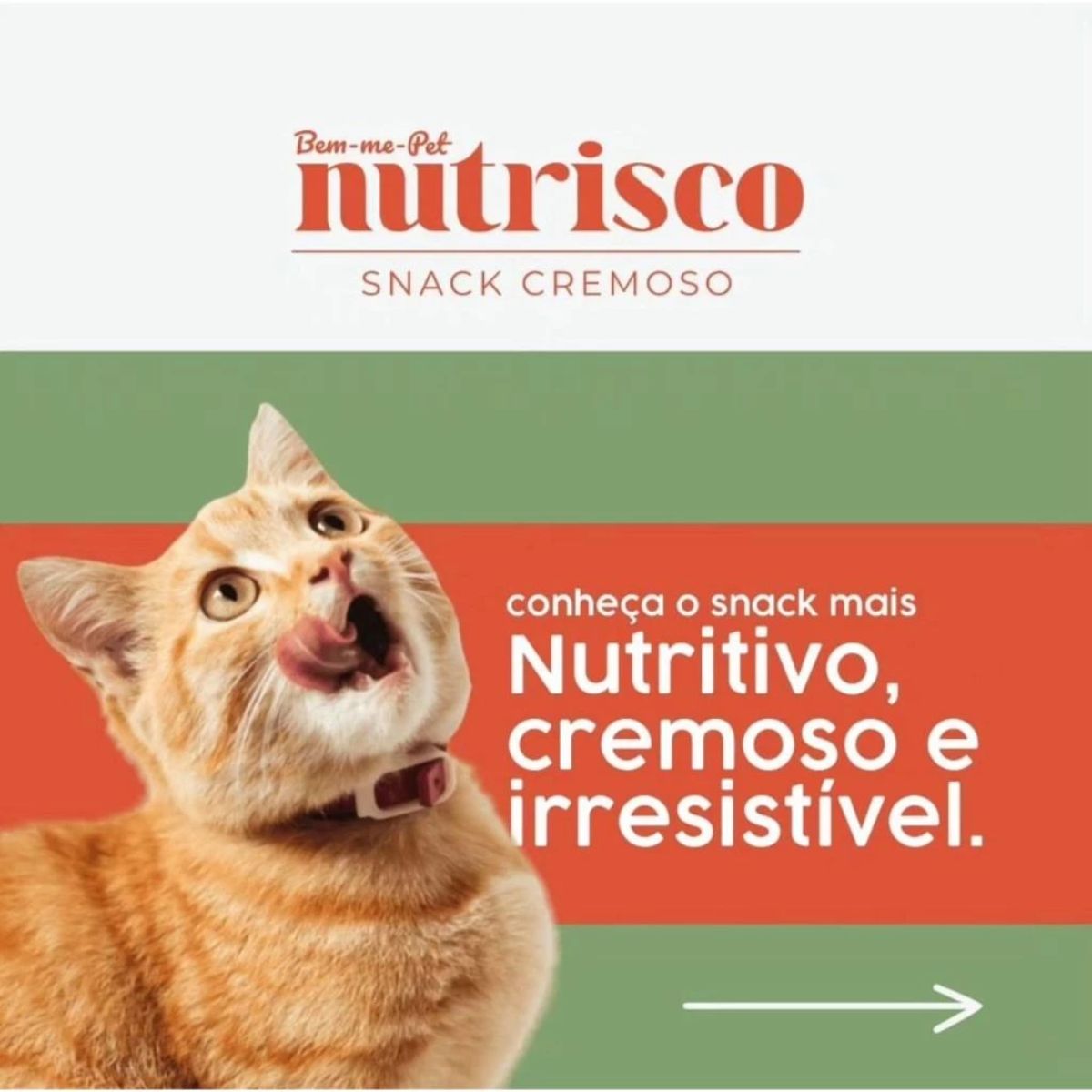 Pack 4 Sachês Snack Cremoso Nutrisco 56g Atum E Caranquejo - Imagem 2
