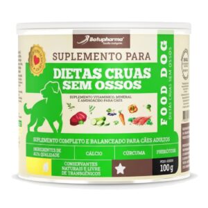Food Dog Dietas Cruas Sem Ossos 100g Suplemento