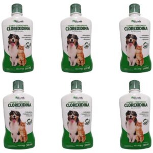 6 Shampoo E Condicionador Clorexidina 500ml - Kelldrin