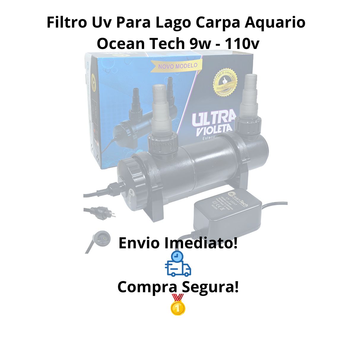 Esterilizador Filtro UV 9W 127V - Ocean Tech - Imagem 7