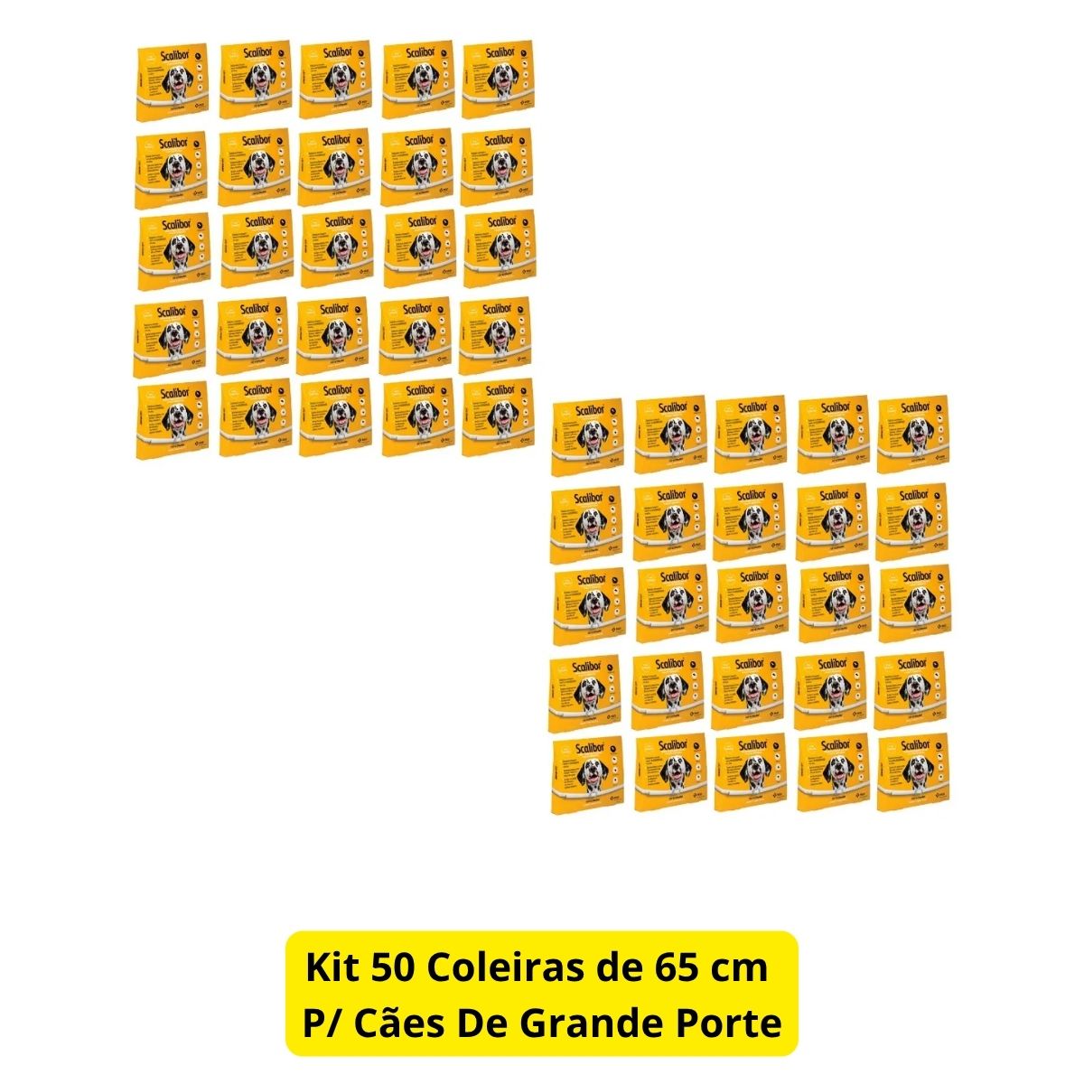 Kit 50 Scalibor Cães Grandes 65cm - MSD - Imagem 2