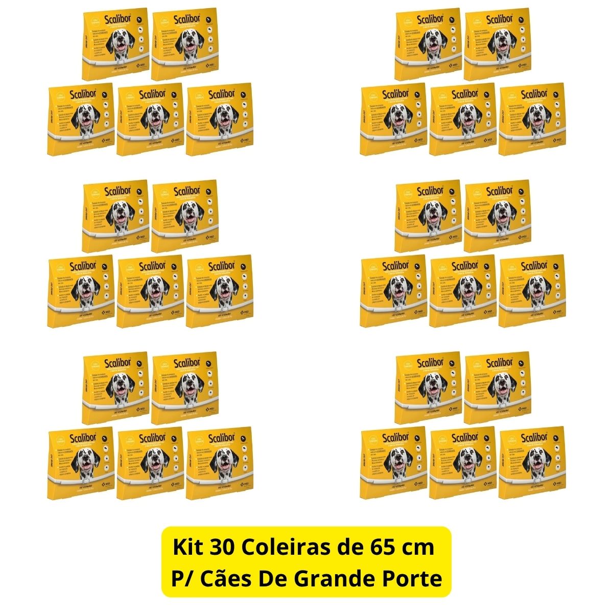 Kit 30 Scalibor Cães Grandes 65cm - MSD - Imagem 2
