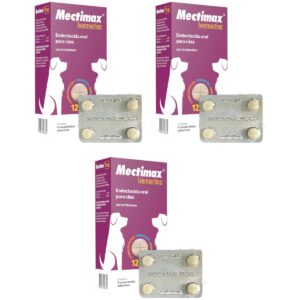 3 Mectimax 12 mg - 4 Comprimidos