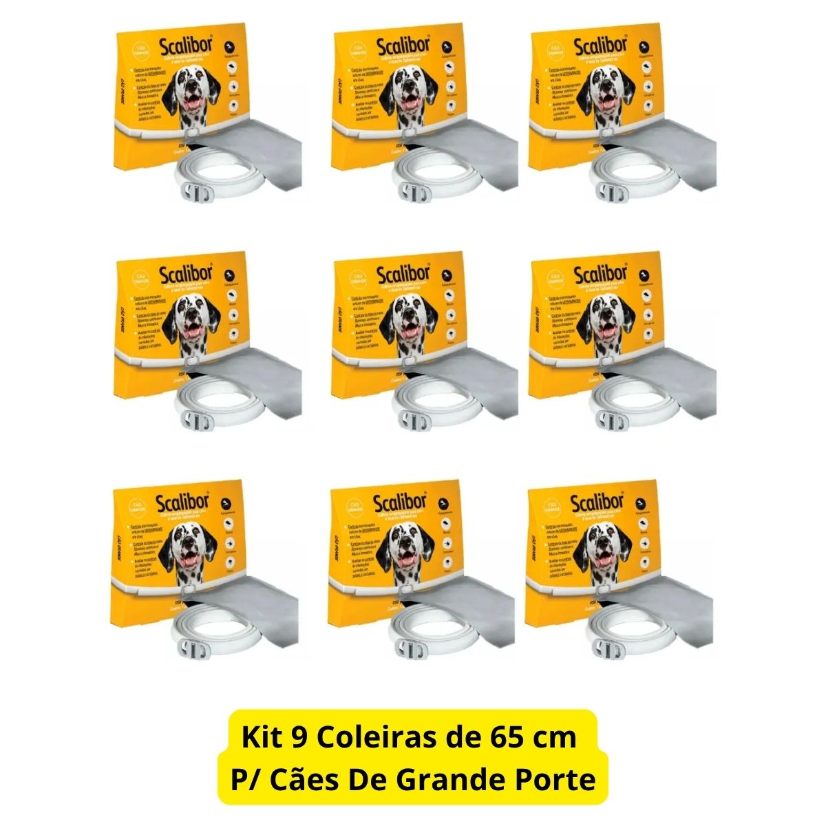Kit 9 Scalibor Cães Grandes 65cm - MSD - Imagem 2