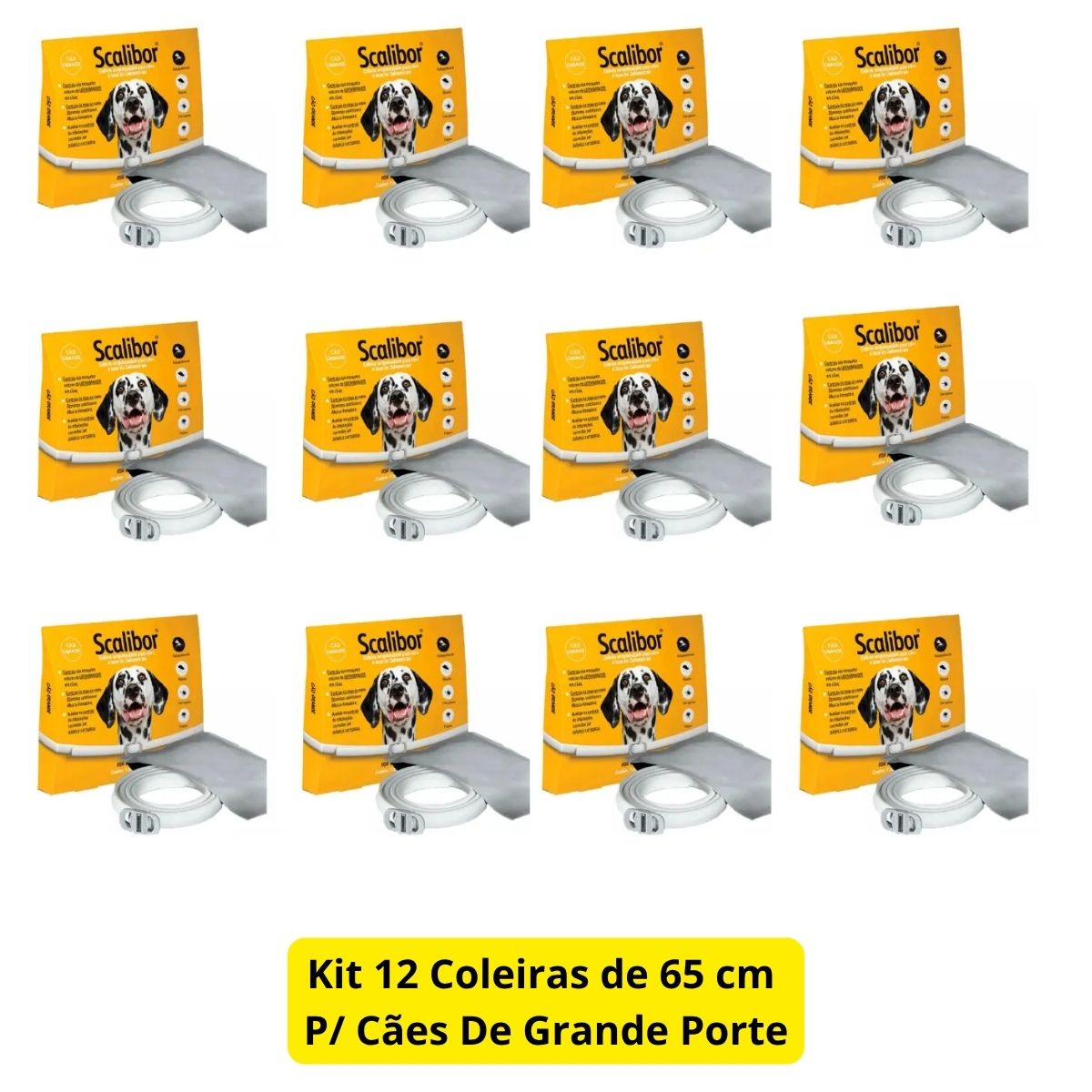Kit 12 Scalibor Cães Grandes 65cm - MSD - Imagem 2