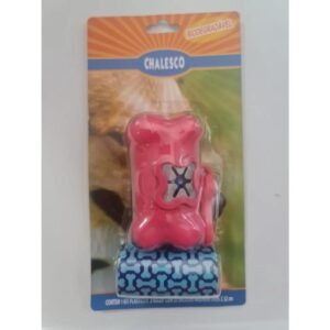 Rosa Kit Higiene P/ Coleira Chaveiro + 2 Rolos - Chalesco