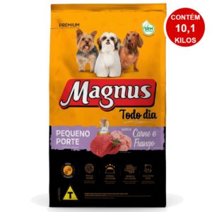 Magnus Ração 10,1Kg  T odo Dia Pequeno Porte Carne e Frango